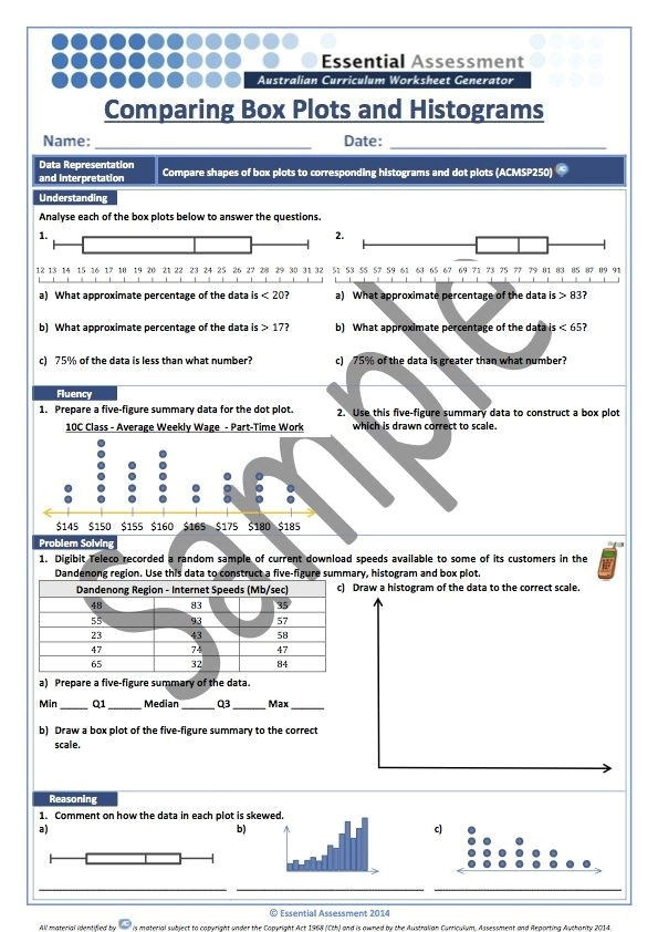 Drawing Things to Scale Worksheet Year 10 Statistics and Probability Worksheet Sample Essential