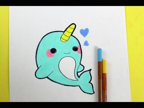 Drawing Things Youtube Happydrawings Draw Cute Things Kawaii Diy Youtube Einhorner