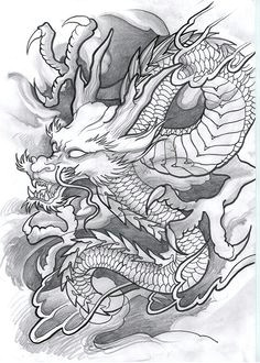 Drawing Traditional Dragons oriental Dragon Tattoo Designs Chinese Dragon by Brokenpuppet86