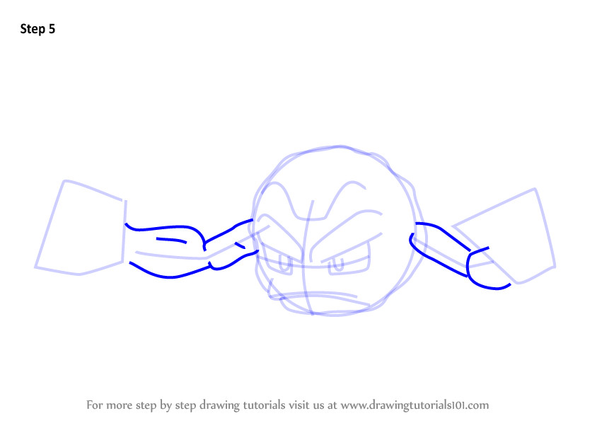 Drawing Tutorials 101 Cartoons Learn How to Draw Geodude From Pokemon Go Pokemon Go Step by Step