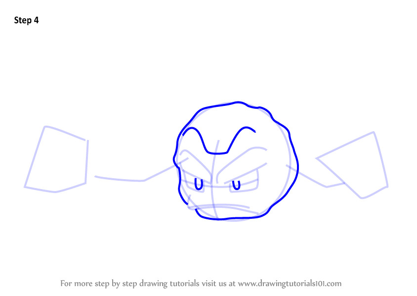 Drawing Tutorials 101 Cartoons Learn How to Draw Geodude From Pokemon Go Pokemon Go Step by Step