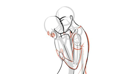 Drawing Two Heart How to Draw People Kissing with Pictures Wikihow