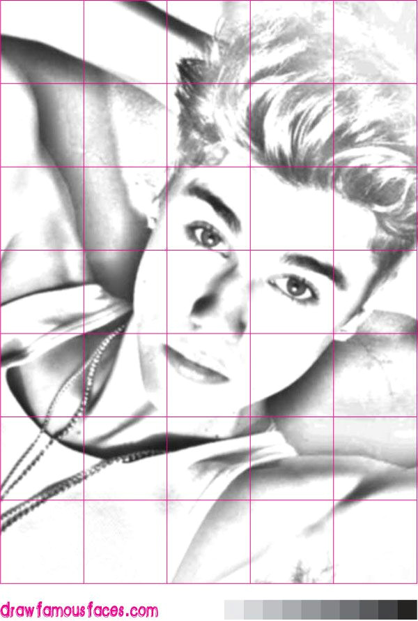 Drawing Using A Grid Drawing Justin Bieber Using A Grid Things to Draw In 2019