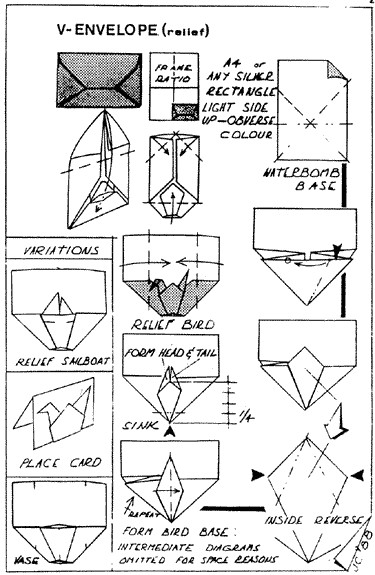 Drawing V Letter V Envelope Variations Envelope origami origami origami