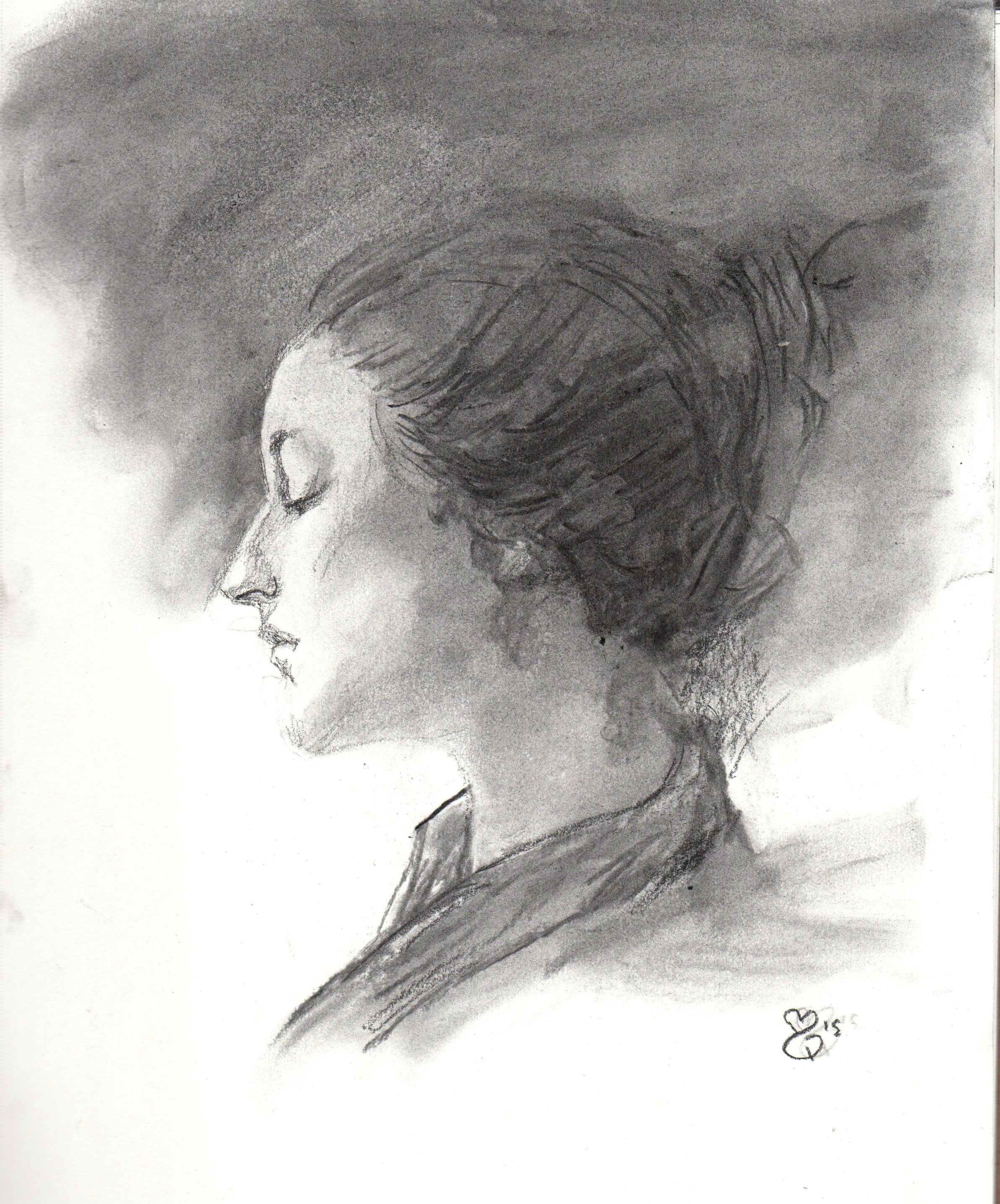 Drawing W Charcoal Moriah Q Age 14 Master Drawing Study with Art From Jeremy Lipking