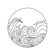 Drawing Waves Easy 1709 Best Graphic Sea Waves Water Images In 2019 Japan Design