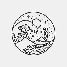 Drawing Waves Easy Pin by Board Of An Introvert A On Logos Design Inspo Pinterest