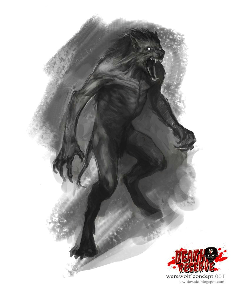 Drawing Were Wolf Death Reserve Werewolf by Vonkreep1313 On Deviantart Werewolf