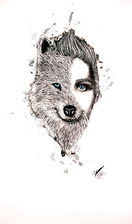 Drawing Wolf Boy Half Human Half Wolf Art Ideas Pinterest Art Drawings and