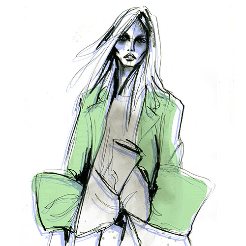 Drawing Wolf Gif Fashion Illustration Animated Gif by Lara Wolf Fashion