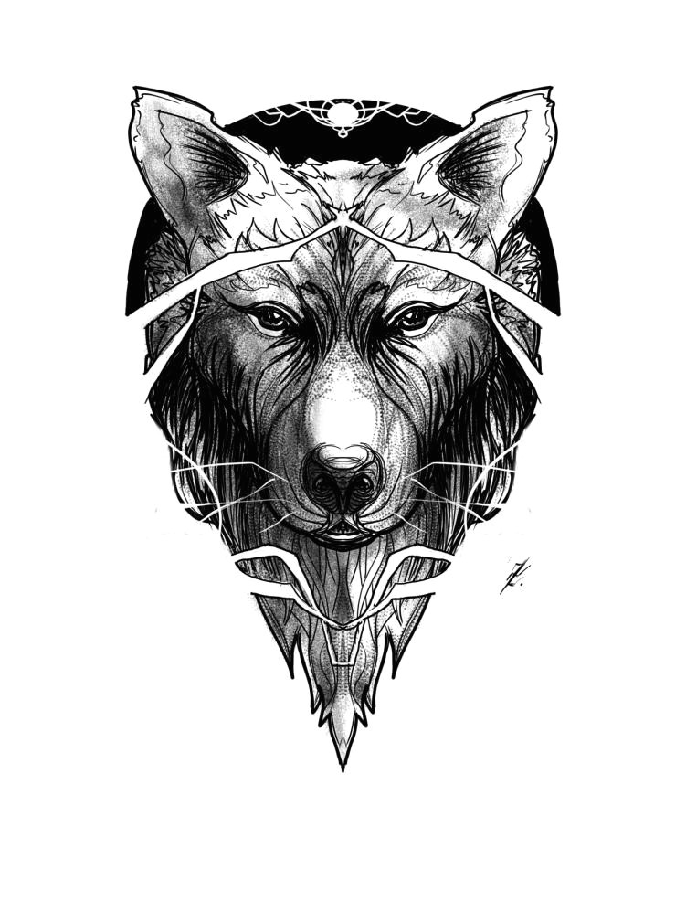 Drawing Wolf Line Art Wolf Line Dotwork Practice by Deadmanone On Deviantart
