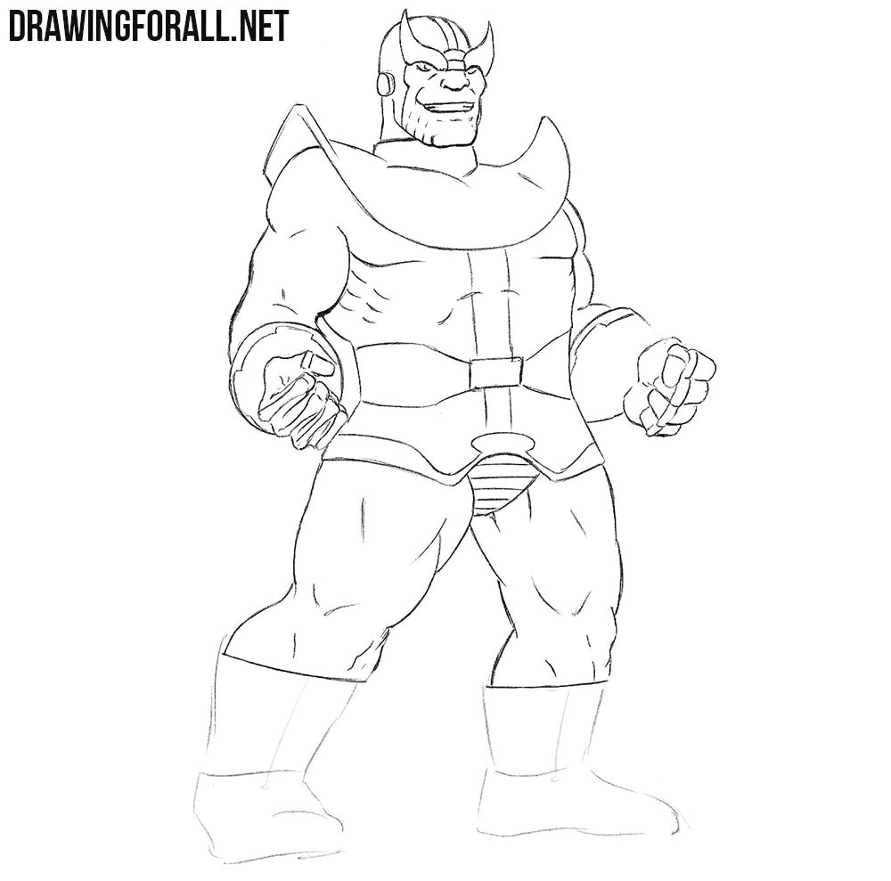 Drawing Wolverine Step-by-step How to Draw Thanos Drawingforall Net