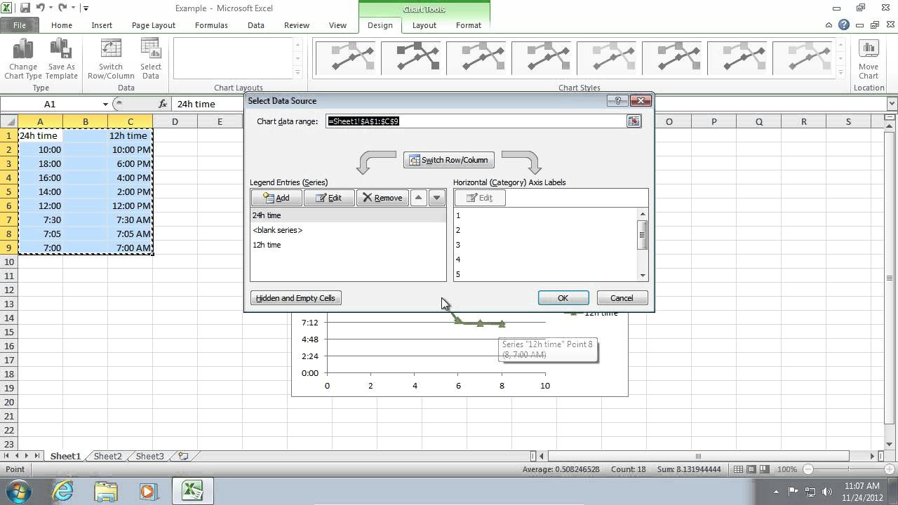 Drawing X and Y Axis In Excel How to Set X and Y Axis In Excel Youtube