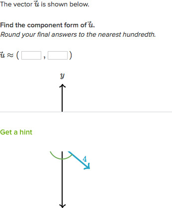 Drawing X and Y Components Of Vectors Vector Components From Magnitude Direction Practice Khan Academy