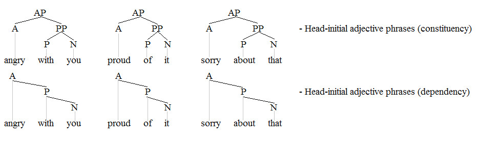 Drawing X-bar Trees Adjective Phrase Wikipedia