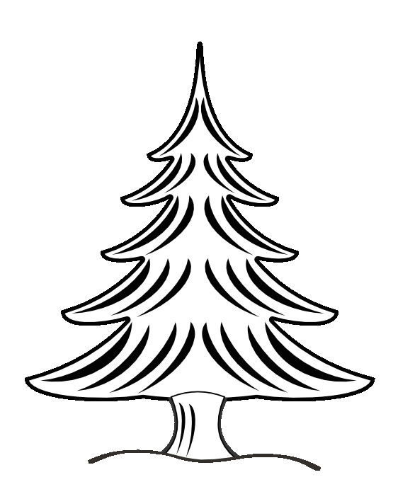 Drawing X Mas Tree Clip Art Black and White Net A Clip Art A Xmas Christmas Tree 22