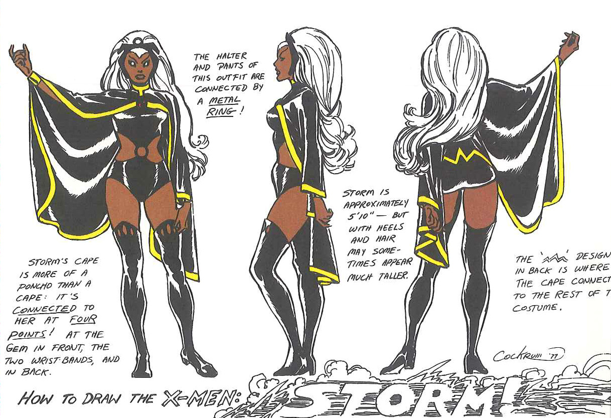 Drawing X-men Characters Dave Cockrum S X Men Model Sheets Dave Cockrum X Men Comics