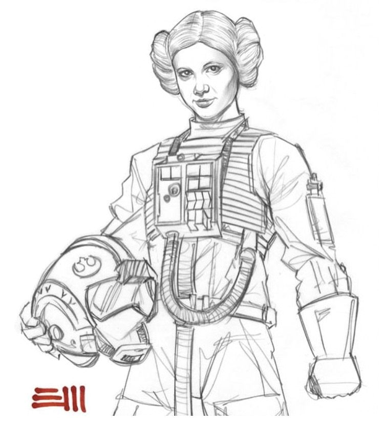 Drawing X Wing She D Never Be Able to Put that Helmet On Her Head with that Hair