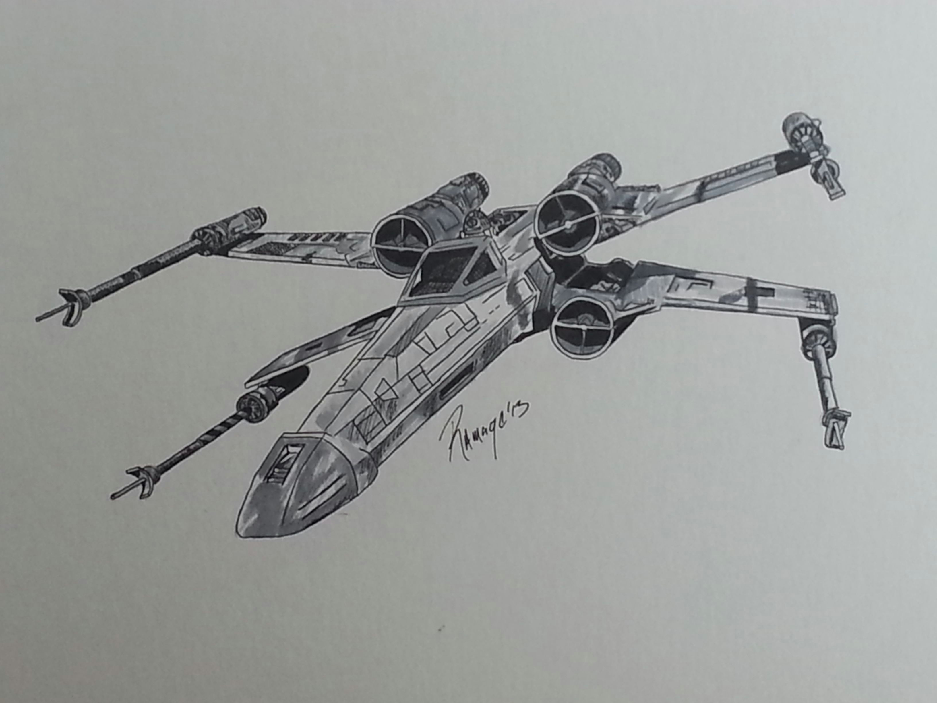 Drawing X Wing X Wing Pen and Ink My Art Pinterest Art My Arts and Ink