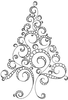 Drawing Xmas Decorations How Pretty Would Be Pretty Quilted Onto solid Fabric with Red