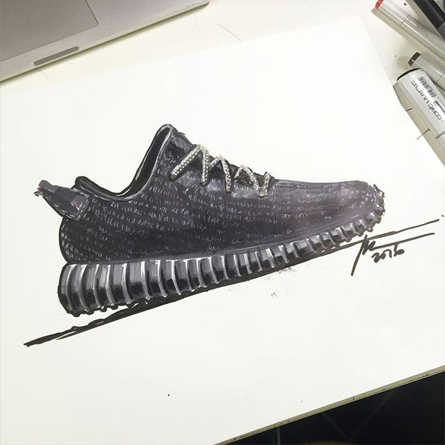 Drawing Yeezys Sketch A Day Timelapse Yeezy Boost Conceptkicks