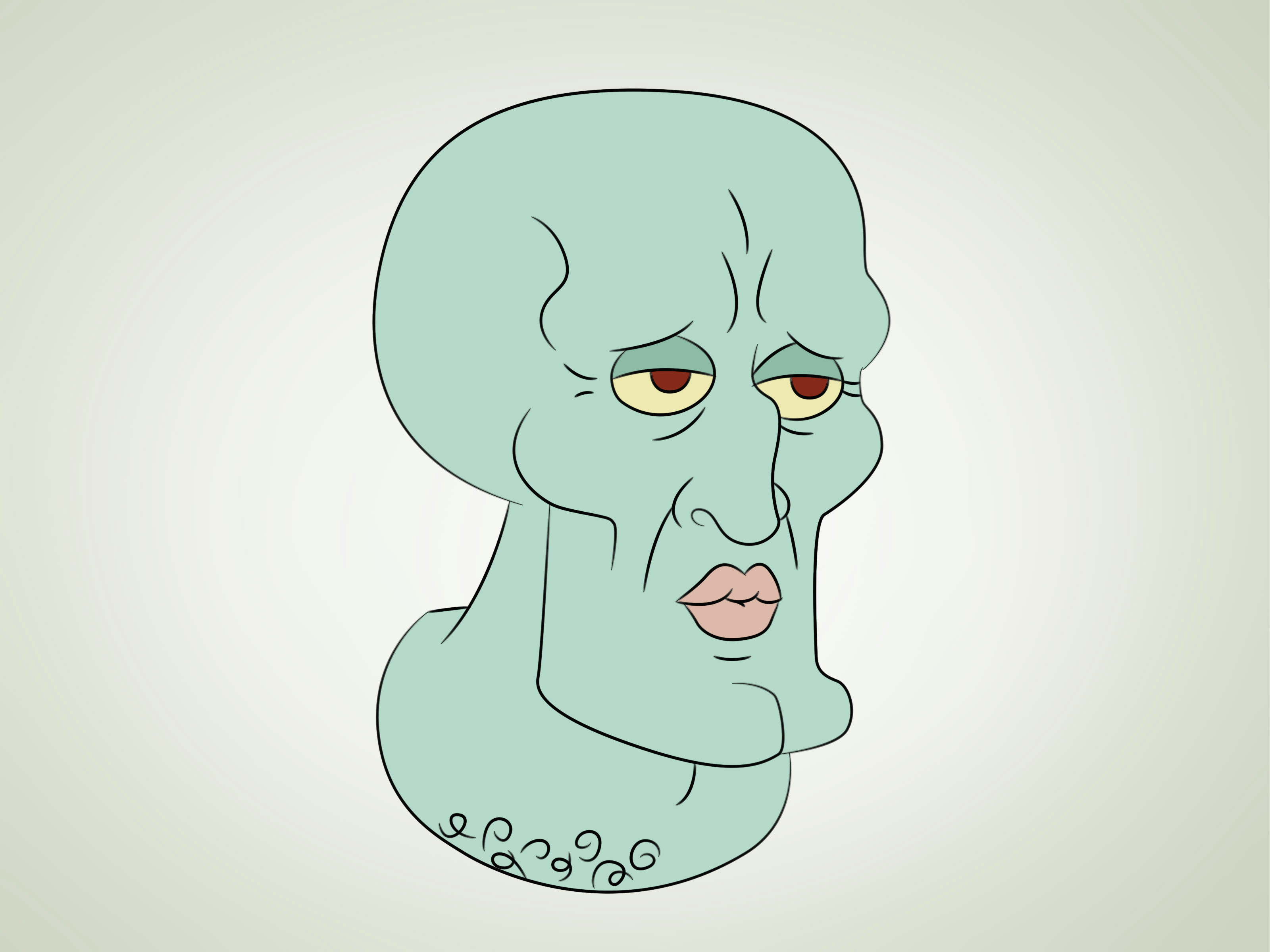 Drawing Yellow Eyes 3 Ways to Draw Squidward From Spongebob Squarepants Wikihow