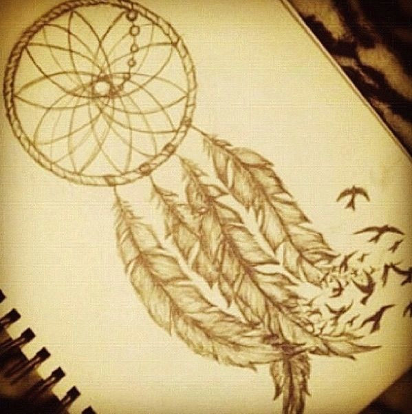 Drawing Your Dreams Dreamcatcher Drawing Stylish Art Tattoos Dream Catcher Tattoo