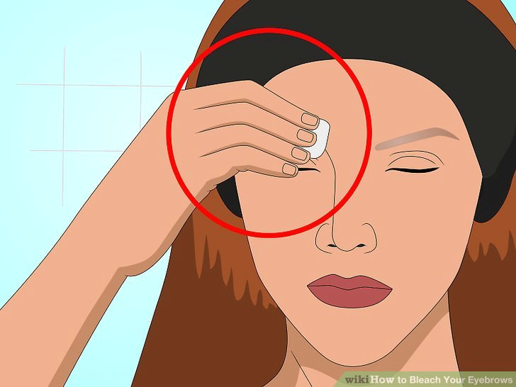 Drawing Your Eyebrows 3 Ways to Bleach Your Eyebrows Wikihow