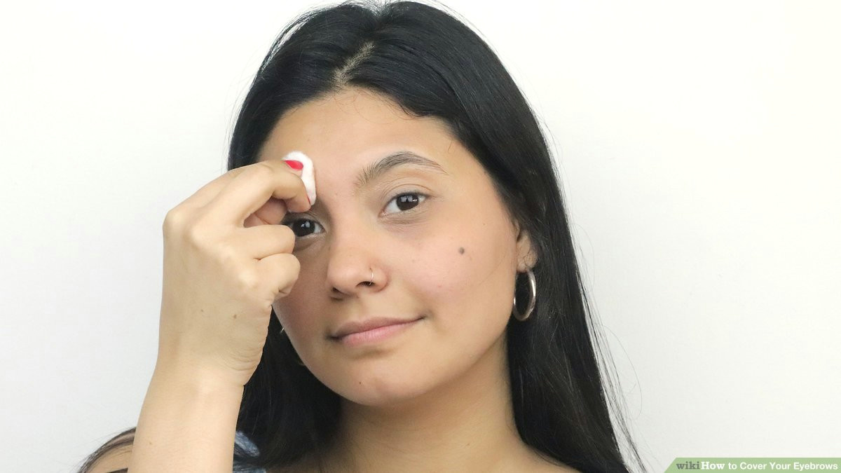 Drawing Your Eyebrows How to Cover Your Eyebrows with Pictures Wikihow