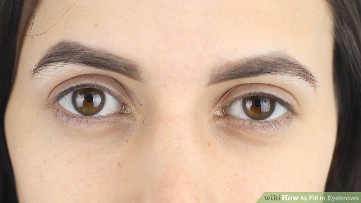 Drawing Your Eyebrows How to Fill In Eyebrows with Pictures Wikihow