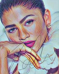 Drawing Zendaya 1318 Best Drawings Images In 2019