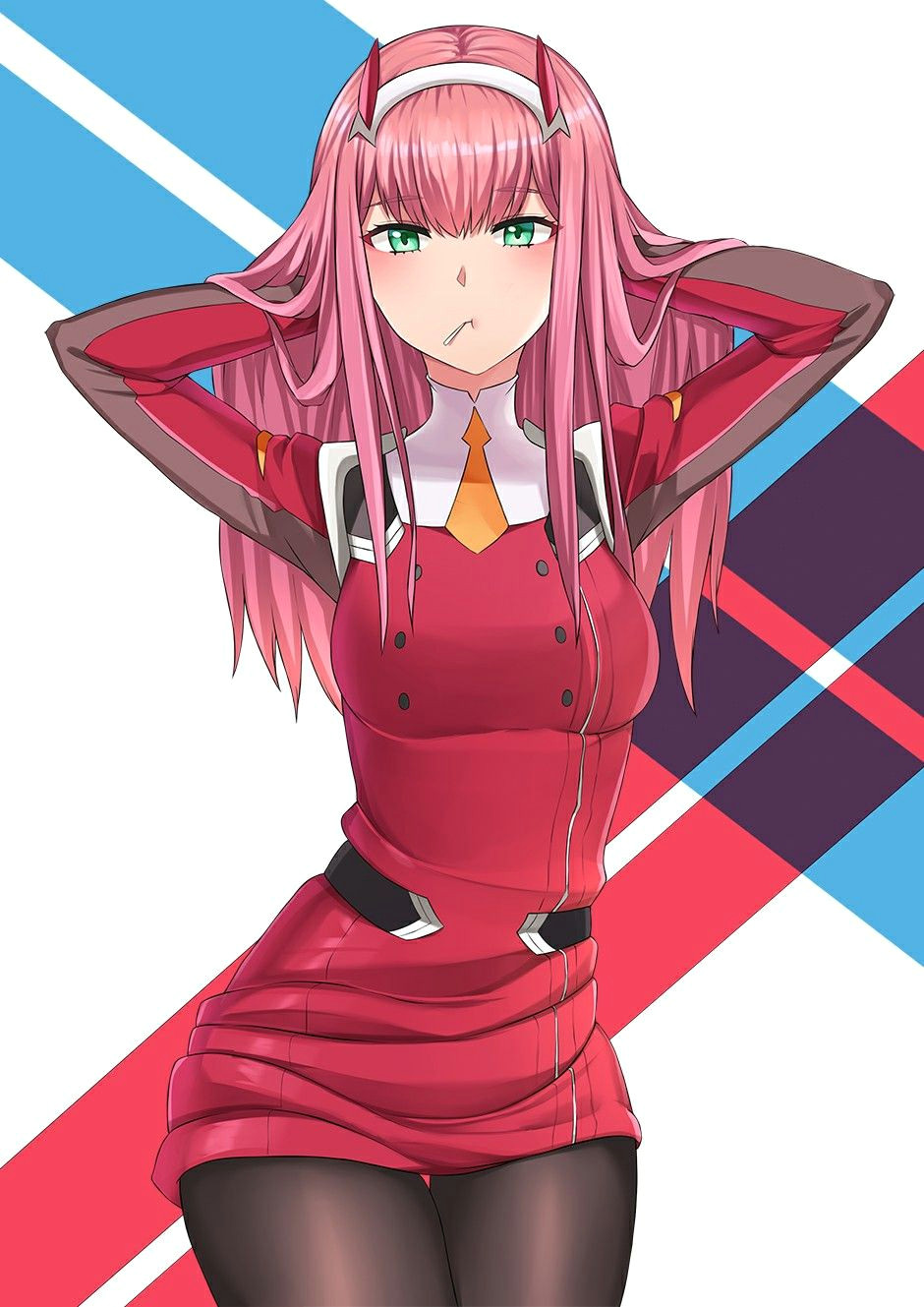 Drawing Zero Two Anime Girl Cute Girls Anime Darling In the Franxx Anime Zero Two