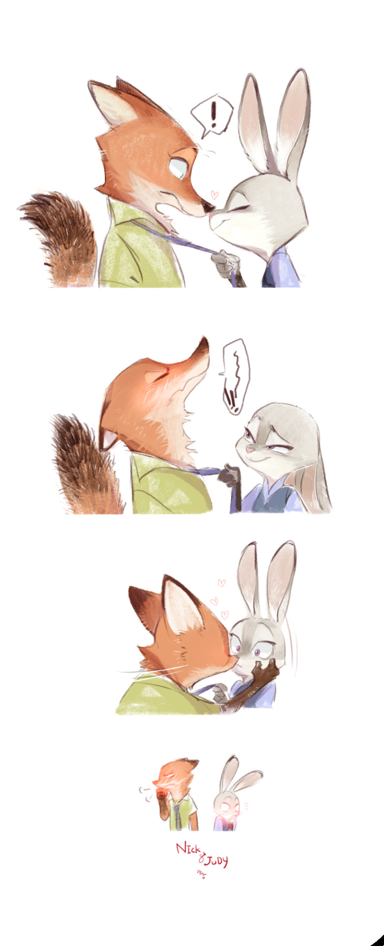 Drawing Zootopia Characters I Don T See them as A Romantic Pairing at All but the Drawing is
