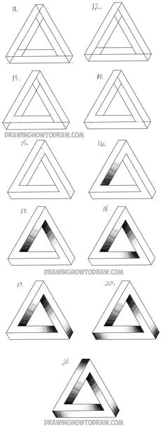 Drawings 3d Easy Step by Step 32 Best Optical Illusions Drawings Images Art Optical Illusions