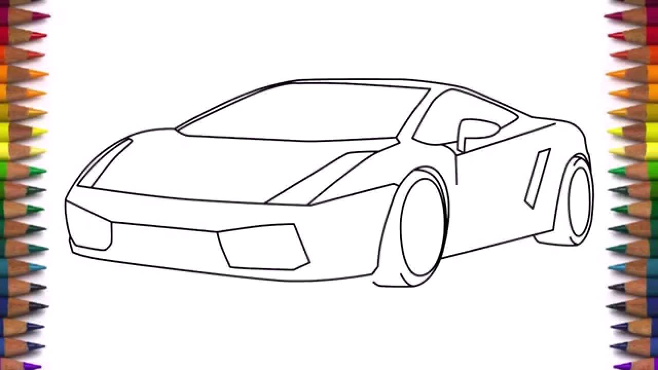 Drawings 3d Easy Step by Step How to Draw A Car Lamborghini Gallardo Easy Step by Step for Kids