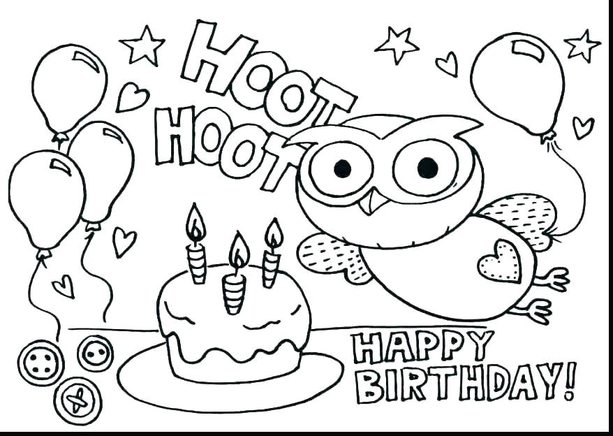 Drawings Easy Cake Birthday Cake Coloring Page New Birthday Cake Coloring Page Happy