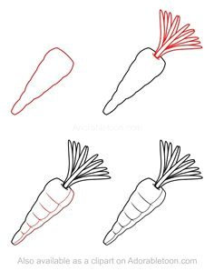 Drawings Easy Carrot 79 Best Drawing Botanical Images Easy Drawings Simple Drawings