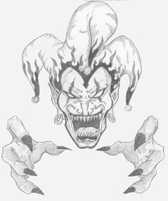 Drawings Easy Clown 141 Best Clown Images In 2019 Evil Clowns Clown Faces Clown Tattoo