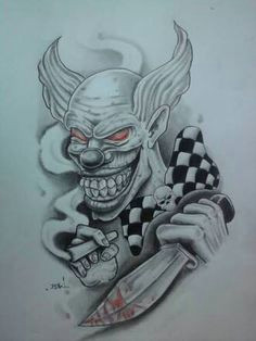 Drawings Easy Clown 141 Best Clown Images In 2019 Evil Clowns Clown Faces Clown Tattoo