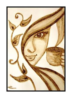 Drawings Easy Coffee 47 Best Coffee Painting Images Coffee Painting Coffee Art Latte Art