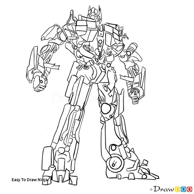 Drawings Easy Ninja Easy to Draw Ninja 18 Best How to Draw Transformers Images On