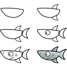 Drawings Easy Shark 132 Best How to Doodle Images Easy Drawings Simple Drawings