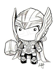 Drawings Easy Thor How to Draw Batman Chibi How to Draw Drawing Ideas Draw