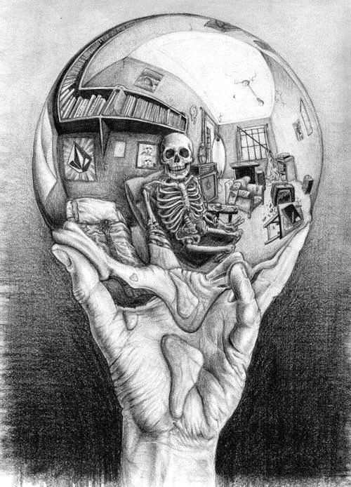 Drawings Hands Escher Pin by Bernadene Ross On Drawings Art Drawings Skull Art