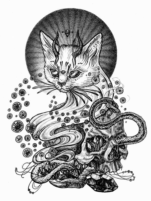 Drawings Of A Evil Cat Evil Cat by Julia Vysotskaya Via Behance Cool In 2019 Pinterest