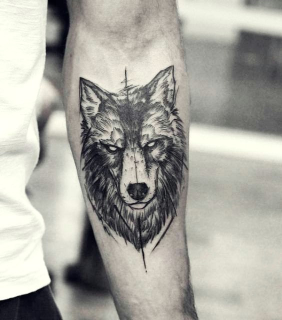 Drawings Of A Wolf Tattoo 40 Masculine Wolf Tattoo Designs for Men Wolves Wolf Tattoos