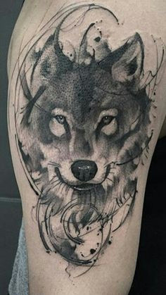 Drawings Of A Wolf Tattoo Die 1220 Besten Bilder Von Wolf Tattoos In 2019 Tattoos Of Wolves