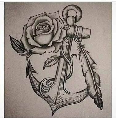 Drawings Of Anchors with Roses Resultado De Imagem Para Anchor Drawing Tatoos Pinterest