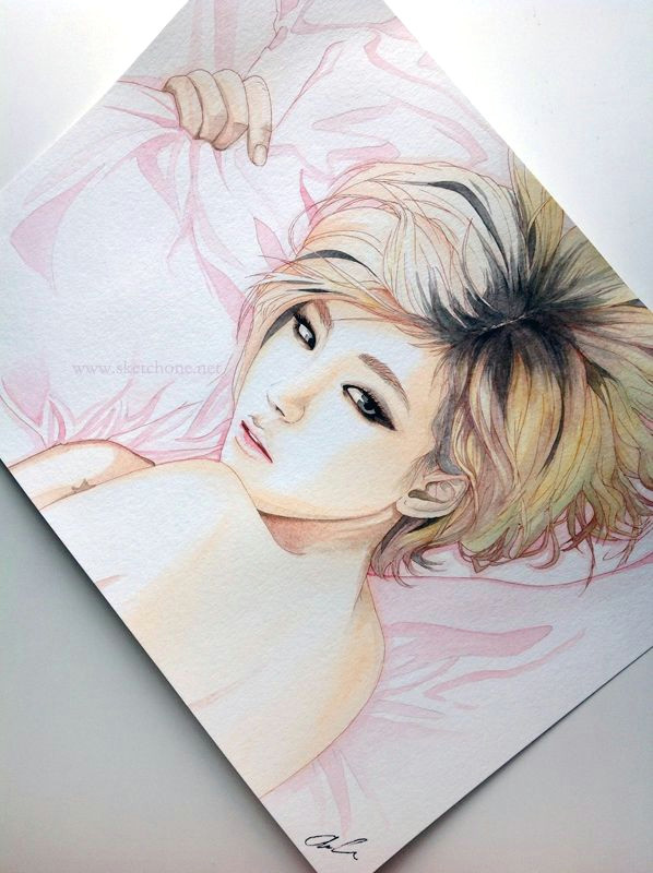 Drawings Of Brown Eyes son Ga In Brown Eyed Girls Fan Art Painting by Antuyetlai On