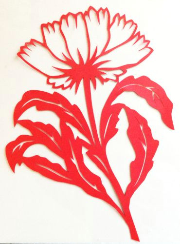 Drawings Of Corn Flower Cut Paper Design Cornflower Silhouette Laser Die Cuts Paper Cut